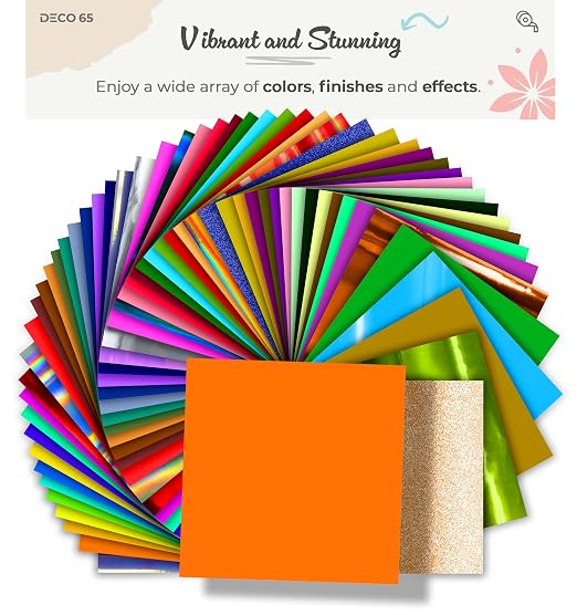 VViViD DECO65 Matte Pastel Light Orange Permanent Adhesive Craft Vinyl