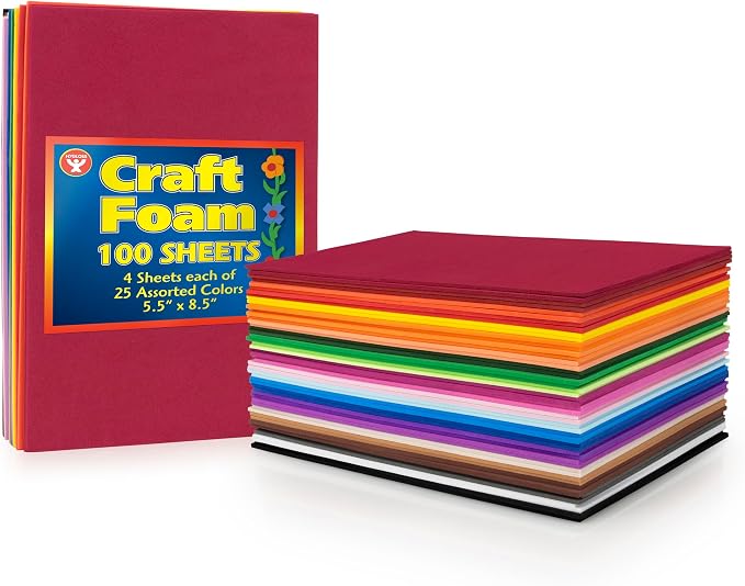 Hygloss Colorful Craft Foam Sheets