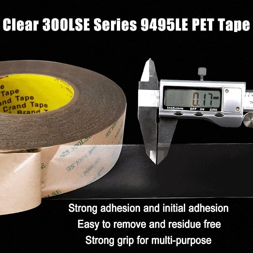 3M 300LSE Double Sided Tape 1in x 36ft, Removable Heavy Duty Tape | Double