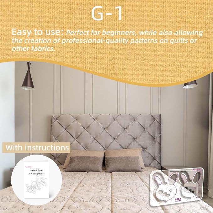 3Pcs Free Motion Quilting Templates