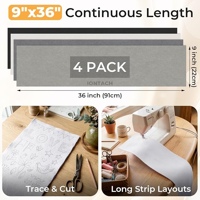 IONTACH 9" X 36" Soft Felt Sheets | Acrylic Felt Fabric