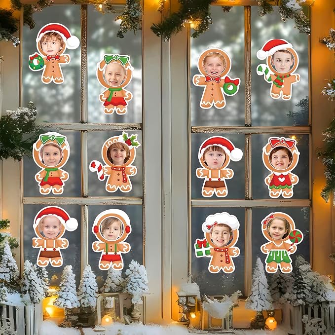 50 Pcs Christmas Gingerbread Cutouts | DIY Bulletin Board Decoration Photo
