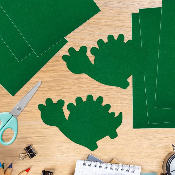 10PCS Green Self Adhesive Felt Fabric Sheets Sticky Felt Sheets