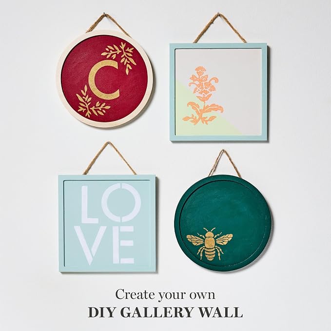 Martha Stewart, Circle and Square Wood Plaque Set