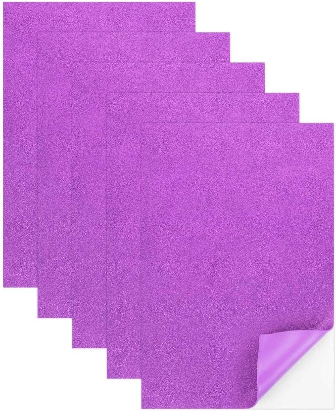 MECCANIXITY 5 Sheets Purple Shiny Foam Sheets