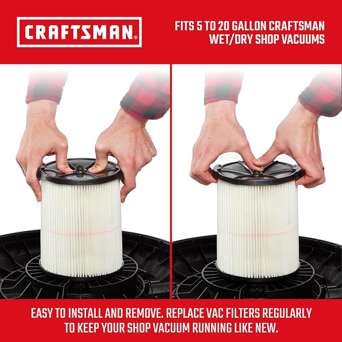 CRAFTSMAN CMXZVBE38755 Genuine 5-20 Gal. General Purpose Wet Dry Vac Filter |