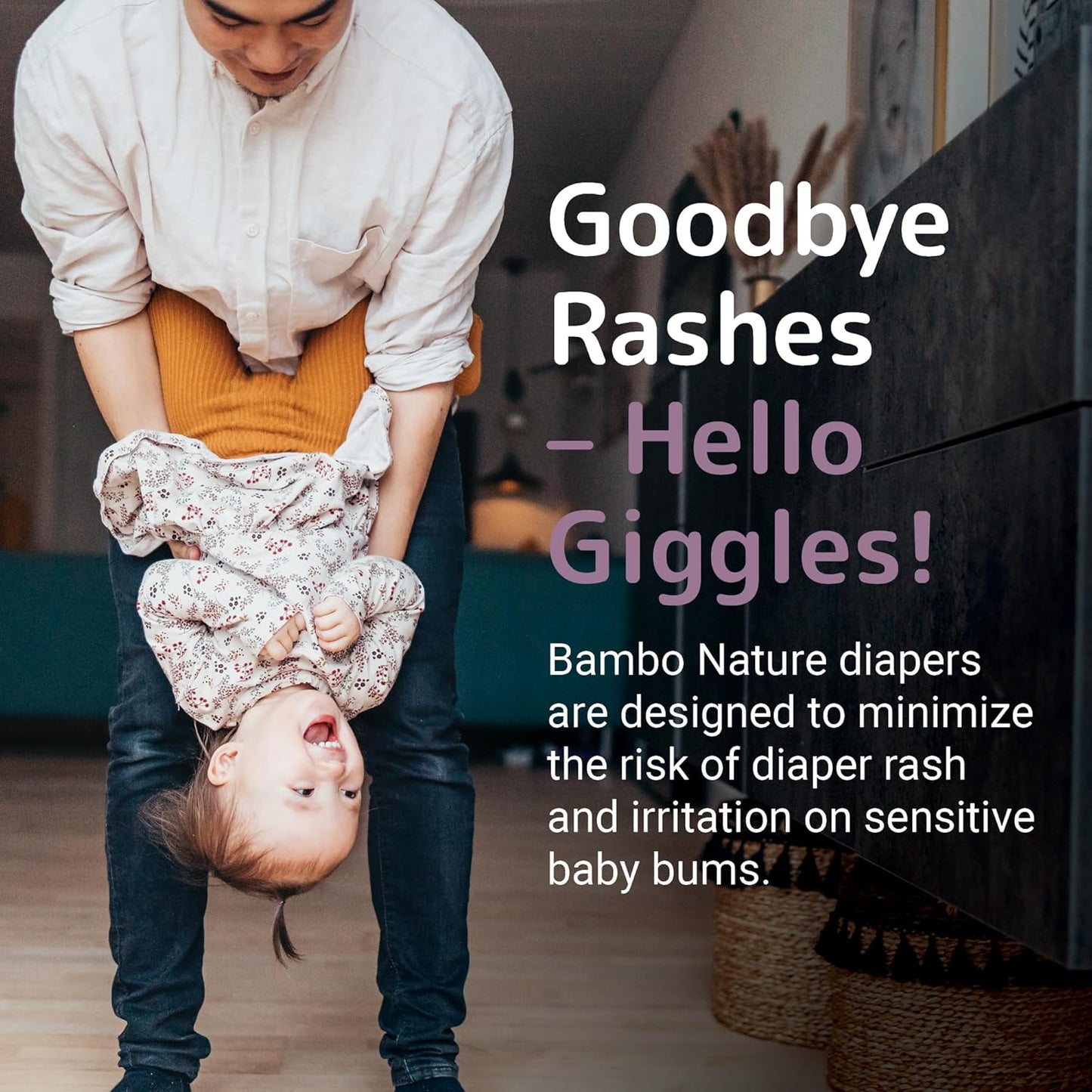 Bambo Nature Hypoallergenic Baby Diapers, Eco-Labelled Sustainable Diapers, Enhanced Leakage Protection, Totally Chlorine-free, Skin Friendly, and Super Absorbent - Size 6 (24 Count)
