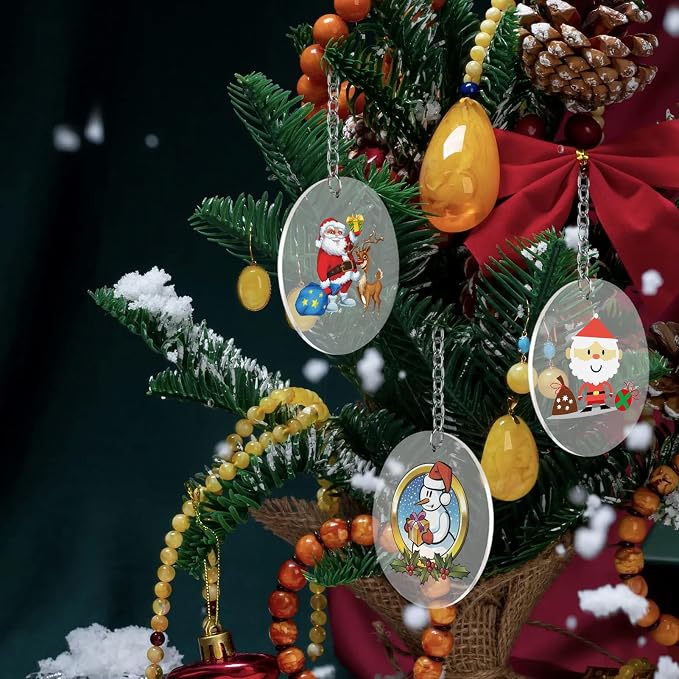 Acrylic Clear Ornament Circle Blanks, 3.5"/89 mm, 1/16" Thick | 50 Pieces