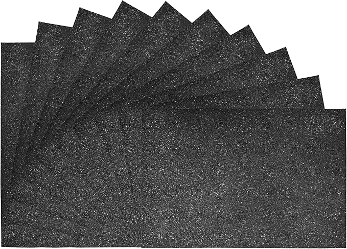 pson 10Pcs 7.8 x 11.8 Inch Shiny Self-Adhesive EVA Foam Sheets