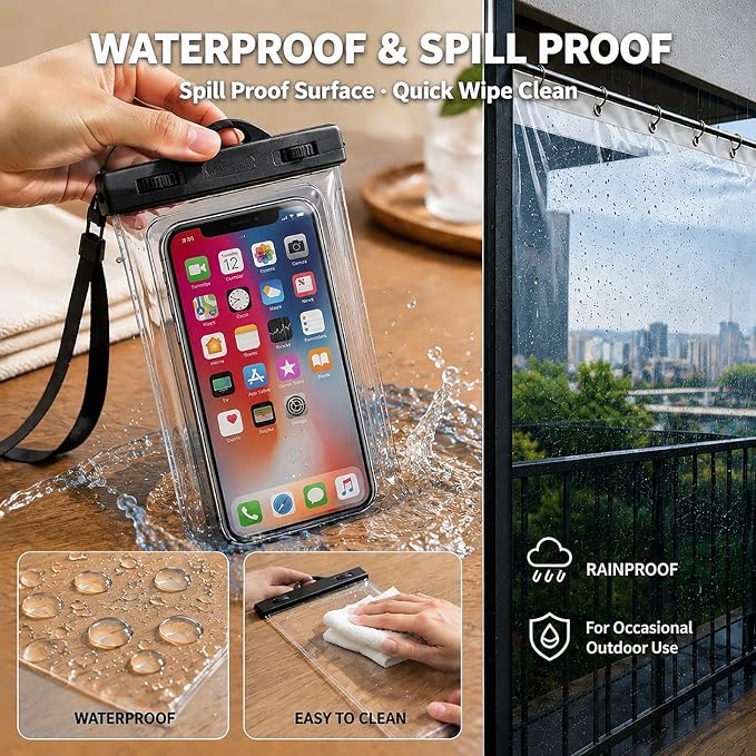 SHISU Clear TPU Vinyl Fabric 12 Mil, Heavy Duty Large Sheet | Large waterproof