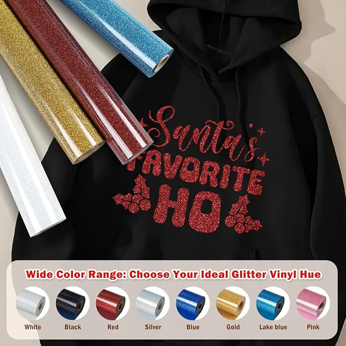 TUMIYA Red Glitter Heat Transfer Vinyl HTV Roll