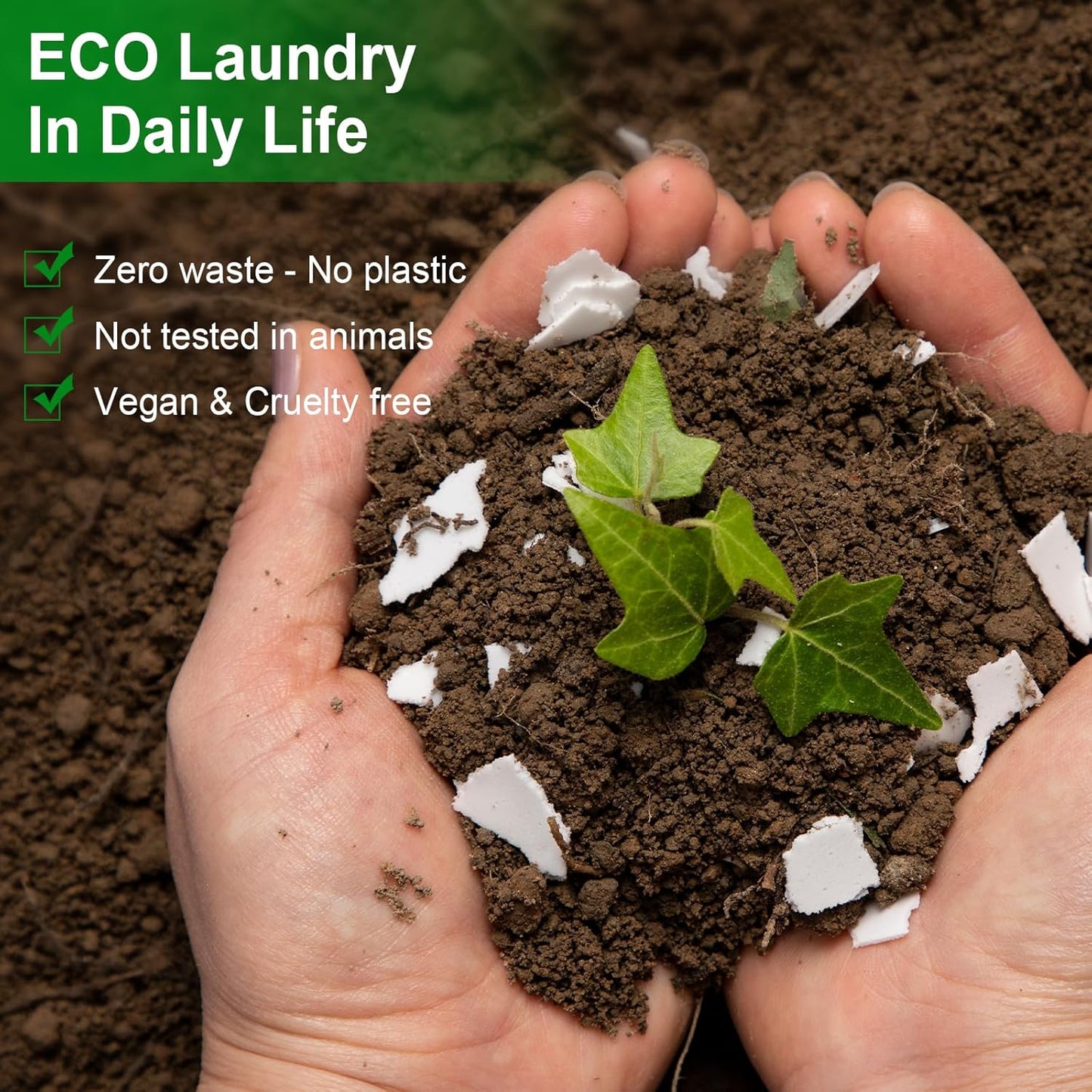 Laundry Detergent Sheets - Up To 128 Loads, Hypoallergenic, Eco-Friendly Forest Scent, Biodegradable, Plastic Free, Liquidless Laundry Sheets Suitable for Sensitive Skin
