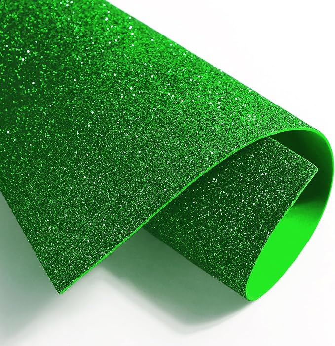 10 Sheets Glitter Paper Sheet for ‌St. Patrick's Day Juneteenth Decor Table