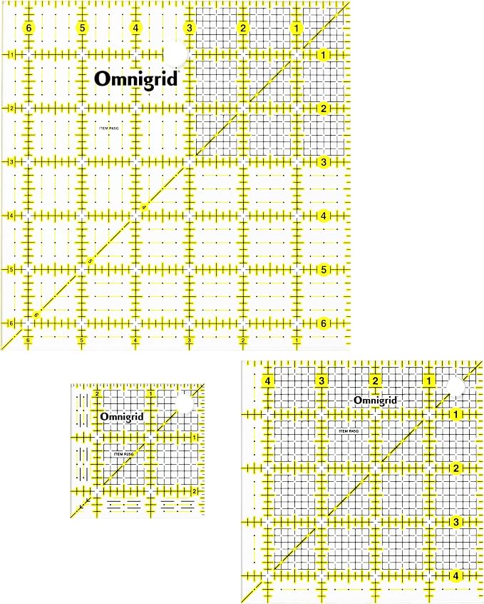 Omnigrid Square Quilting Ruler Value Pack