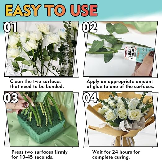 Floral Glue, Boutonnieres, Fabric and Wedding Craft Supplies, Fast Drying