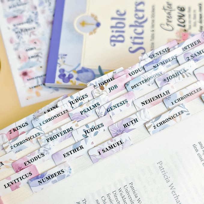320 Pcs Bible Tabs with Christian Stickers