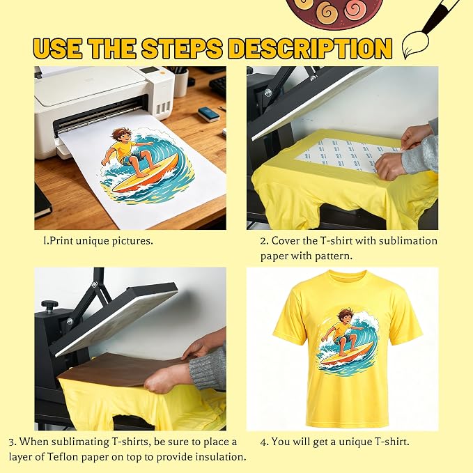 Joyclub 5 PCS Unisex Sublimation Blanks Bulk Polyester T Shirts