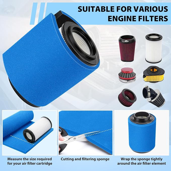 Washable Air Foam Filter Sheet, Reusable Filter Sponge