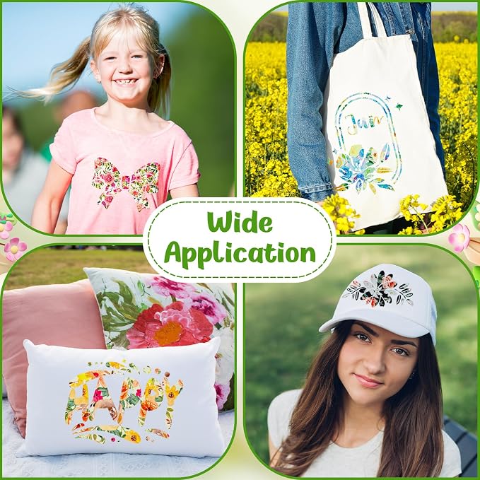 HTVRONT Floral Heat Transfer Vinyl