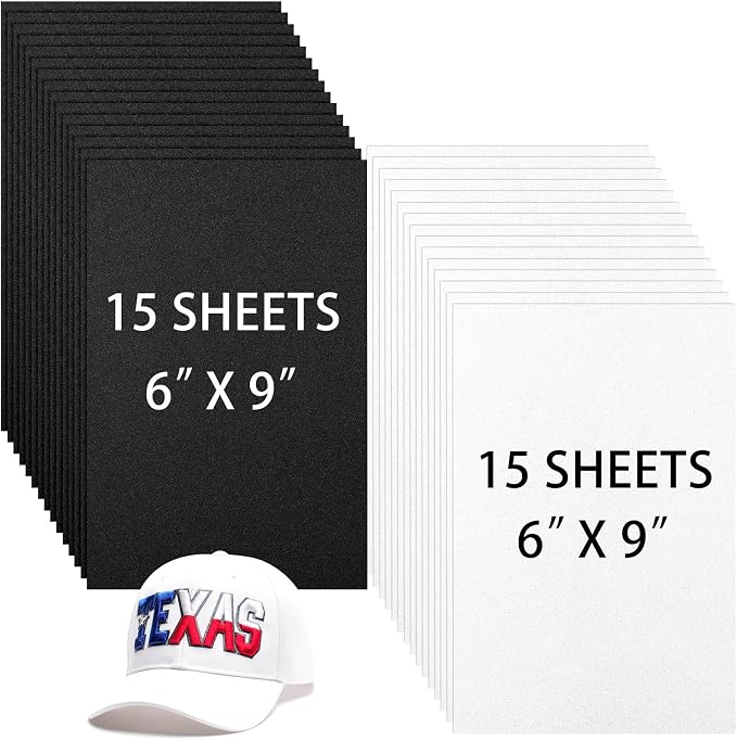 Innconee 30 Pcs Embroidery Foam 3D 3mm EVA Puffy Foam Sheets