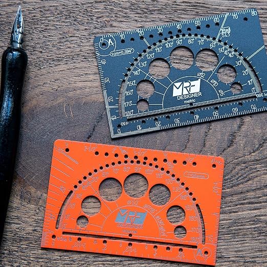 Designer – 15-in-1 Credit Card Multitool Ruler – Aluminium Wallet Multitool Card