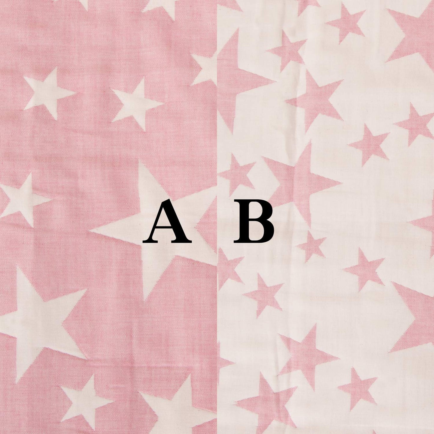 NTBAY 3 Layer Oversized Muslin Cotton Toddler Blanket, 45x60 Inches Jacquard Reversible Nursery Bed Blanket, Super Soft and Thermal Crib Blanket for All Seasons, Baby Gift, 45"x60", Pink/White Star