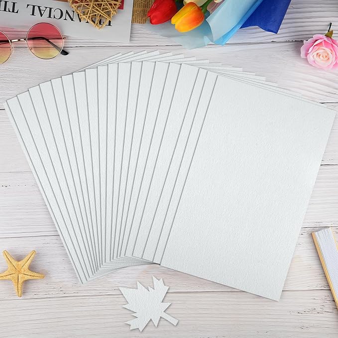 NACHLYNN 20Pcs Self Adhesive Felt Fabric Sheets 7"x11.5" /18x29cm Sticky Back