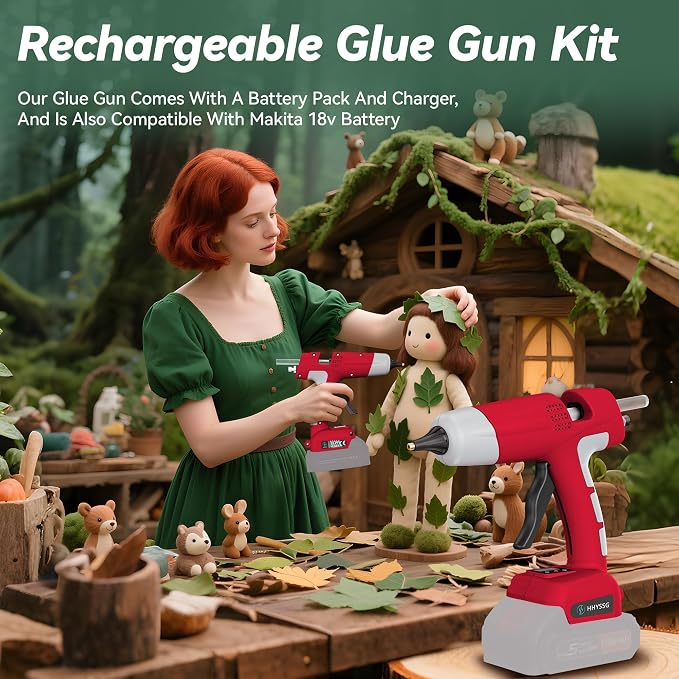 100W Cordless Hot Glue Gun Compatible