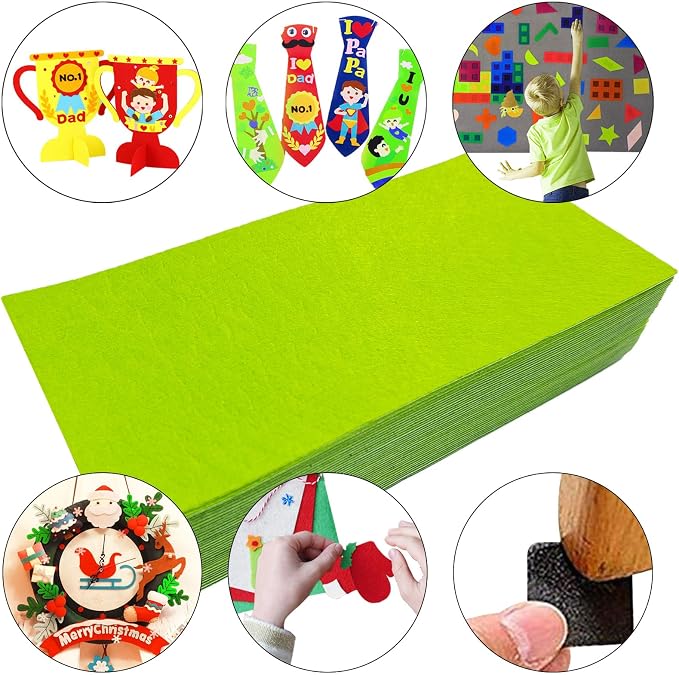 Jtnohx Self Adhesive Felt Sheets, Sticky Fabric Square