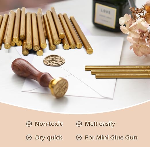 Pack of 50 Premium Mailable Glue Gun Sealing Wax Sticks
