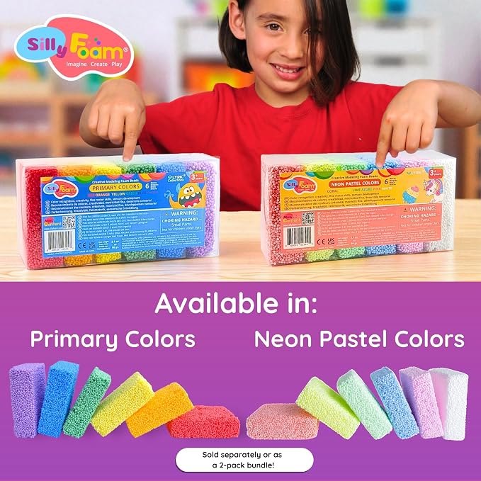 Silly Foam, Creative Modeling Foam Beads, Arts & Crafts, Sensory Play, Travel