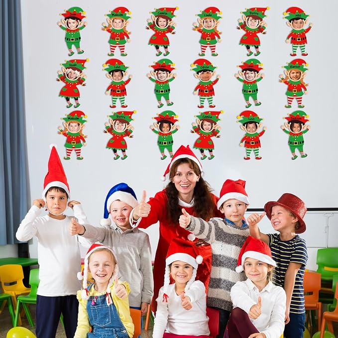 48 Set Christmas Elf Cutouts