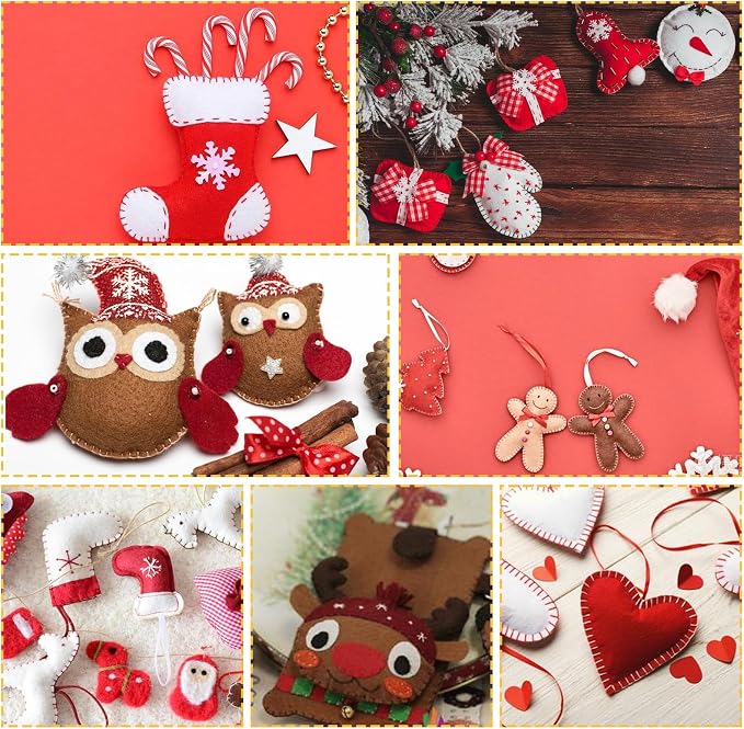 10Pcs Felt Sheets Fabric, 1mm | Polyester,