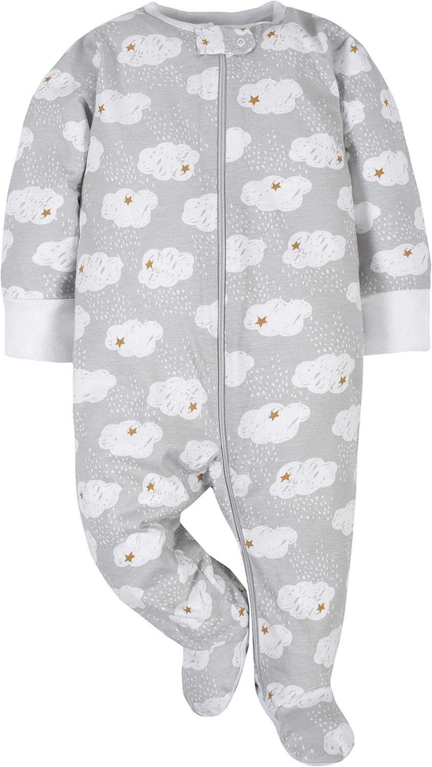 Gerber Baby Girls 4 Pack Sleep 'N Play Footie