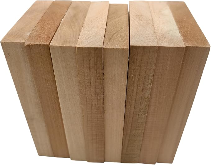 8PCS Basswood Carving Blocks, Whittling Wood Carving Kit, Unfinished Wooden