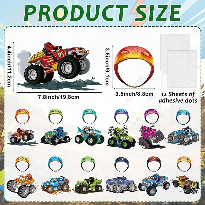 60pcs Automobile Theme DIY Cutouts Racing Car Bulletin Board Decorations Set