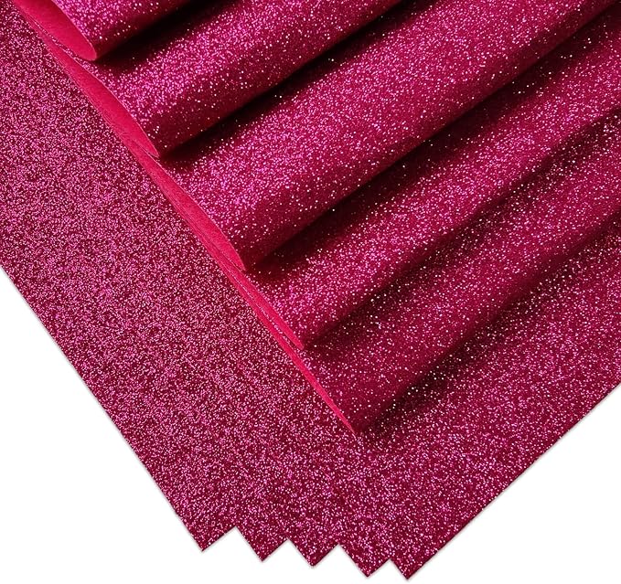 Glitter Felt Fabric, 8 x12 inches Felt Square Glitter