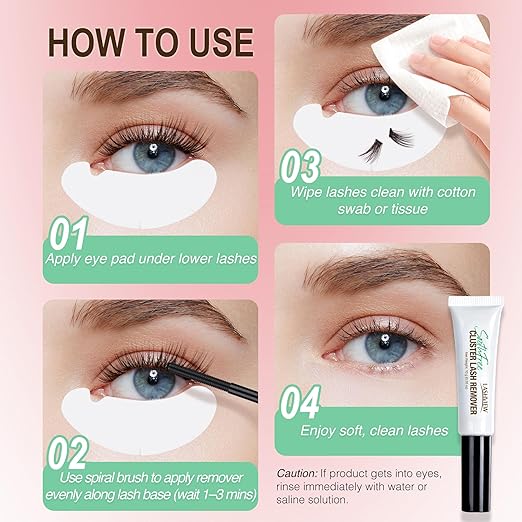 LASHVIEW Lash Cluster Glue & Remover Kit Super Strong Hold 4 Weeks+