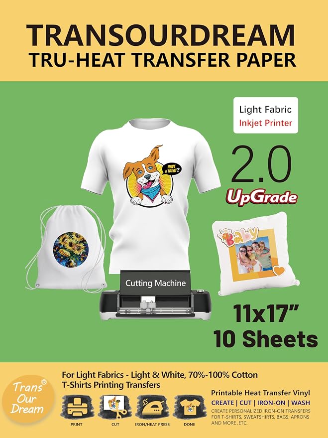 TransOurDream Iron on Heat Transfer Paper