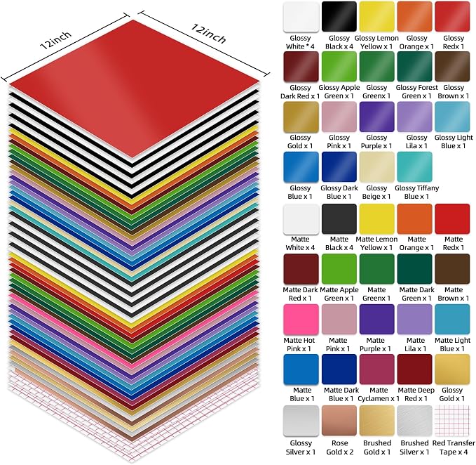 IModeur 60 Sheets of Permanent Vinyl