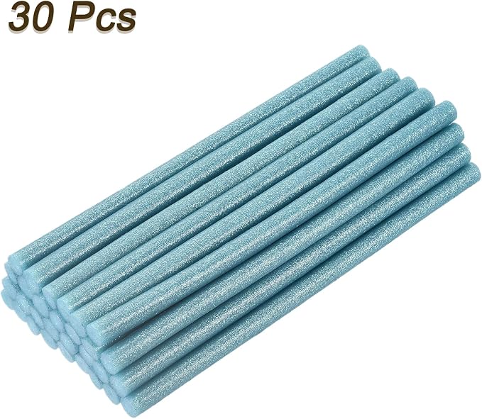 uxcell 30pcs Full Size Hot Glue Gun Sticks 8-inch x 0.43-inch High Sticky Large