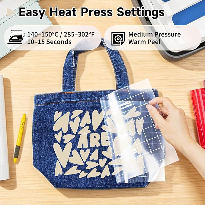 TECKWRAP Heat Transfer Vinyl for T-Shirts, 50+ Washes, REACH Certified & Dryer