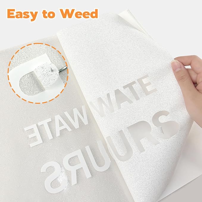HTVVETUR Glitter Heat Transfer Vinyl