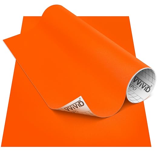 VViViD DECO65 Suede Orange Permanent Adhesive Craft Vinyl
