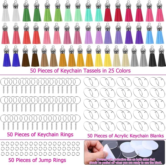 Acrylic Blank Keychains, Shynek Clear Keychain Blanks