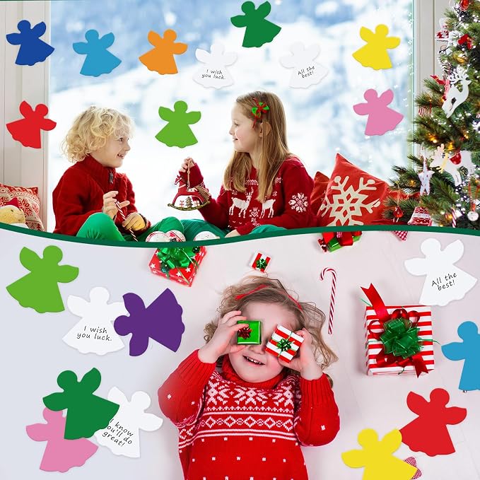 Qilery 100 Pcs Large Angel Cutouts
