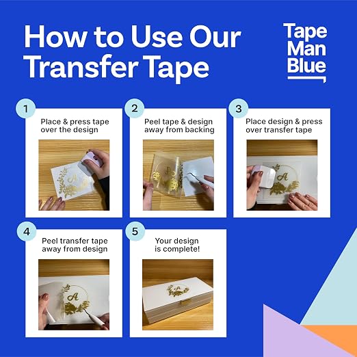 TapeManBlue Clear Transfer Tape