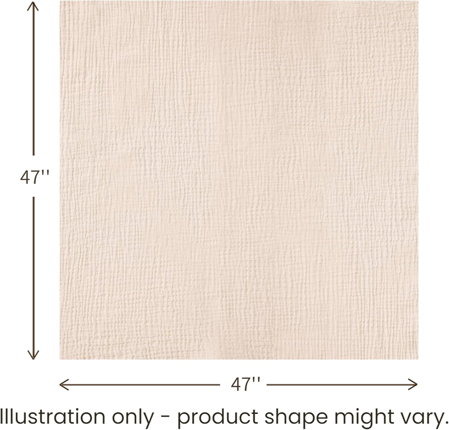 Konssy Muslin Swaddle Blankets for Girls Boys, 2 Pack Receiving Baby Blanket Large 47 x 47 inches, Soft Breathable Swaddling Wrap for Unisex Newborn (Coffee Check,Moon)