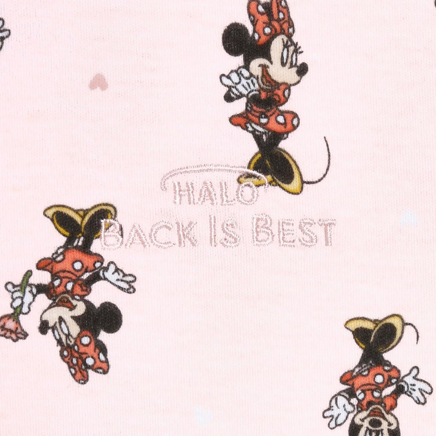 HALO Disney Baby 100% Cotton Sleepsack Swaddle, 3-Way Adjustable Wearable Blanket, TOG 1.5, Minnie Fun, Small, 3-6 Months