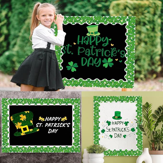 69Ft St. Patrick's Day Shamrock Bulletin Board Borders Irish Paper Bulletin